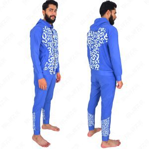 BSW Men’s Zipper Tracksuit for Comfort & Style – Ideal for Gym, Sports, and Casual Wear – Light Blue – BFW-TS-1526