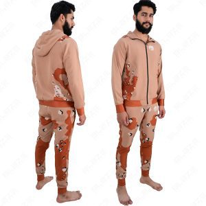 BSW Men’s Zipper Tracksuit for Comfort & Style – Ideal for Gym, Sports, and Casual Wear – Light Brown – BFW-TS-1528