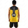 BSW Basketball Uniform - Custom Design, Size, Player Name, Number - Comfortable, Breathable Fabric - Yellow/Black - BSW-BBU-0203 - Image 2