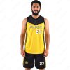 BSW Basketball Uniform - Custom Design, Size, Player Name, Number - Comfortable, Breathable Fabric - Yellow/Black - BSW-BBU-0203 - Image 3