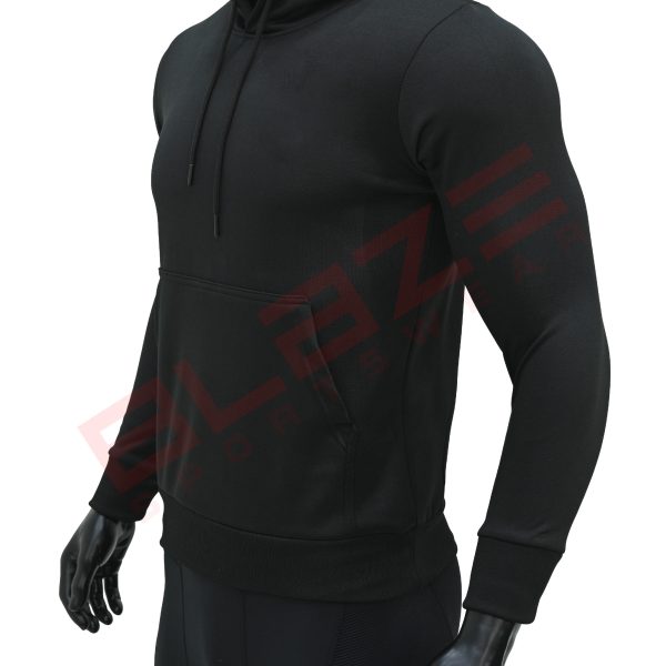 Men's Pullover Hoodie - Soft, Comfortable Cotton Blend, Stylish, Cozy & Warm for Winter, Perfect for Casual Wear - Black - BSW-HS-1713 - Image 6