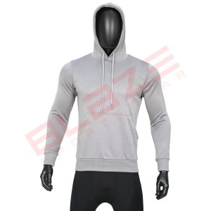 Men’s Pullover Hoodie – Soft, Comfortable Cotton Blend, Stylish, Cozy & Warm for Winter, Perfect for Casual Wear – Light Grey – BSW-HS-1708