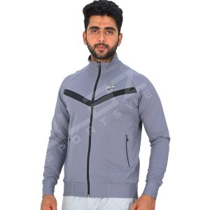 Men’s Zipper Hoodie – Versatile, Soft Cotton Blend, Full-Zip Design for Easy Wear, Stylish & Comfortable for All Seasons – Grey – BSW-HS-1704