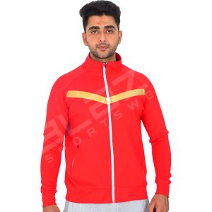 Men’s Zipper Hoodie – Versatile, Soft Cotton Blend, Full-Zip Design for Easy Wear, Stylish & Comfortable for All Seasons – Red – BSW-HS-1702