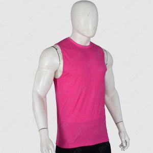 BSW Sleeveless T-Shirt – Lightweight, Breathable for Active Comfort – Pink