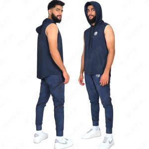 Men’s Sleeveless Hoodie – Cool & Comfortable, Soft Cotton Blend, Ideal for Gym, Summer, and Casual Wear, Stylish and Functional – Royal Blue – BSW-HS-1714