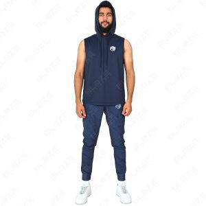 Men’s Sleeveless Hoodie – Cool & Comfortable, Soft Cotton Blend, Ideal for Gym, Summer, and Casual Wear, Stylish and Functional – Royal Blue – BSW-HS-1714