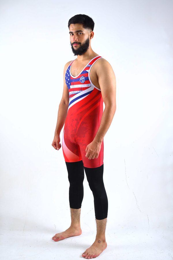 BSW Sublimated Wrestling Singlet - Image 2